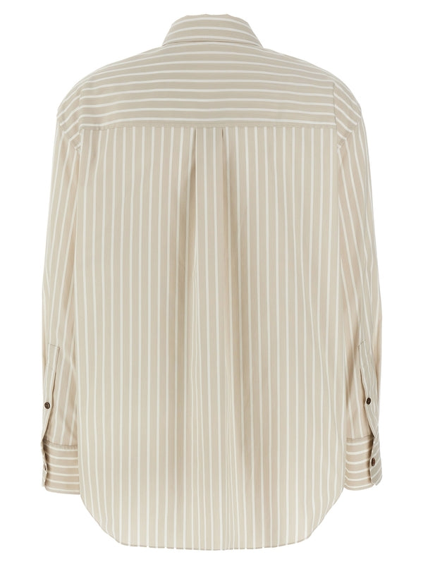 Stripe Cotton
  Blend Shirt