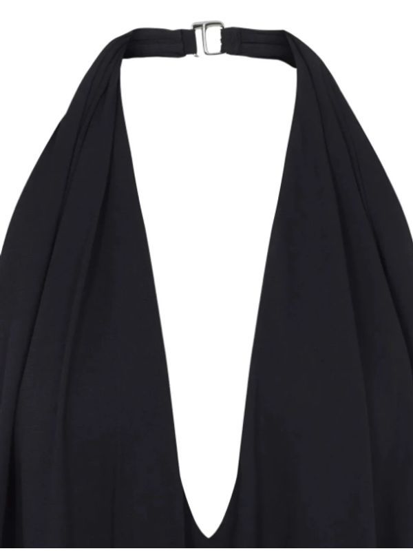 V-Neck Halter Long Dress