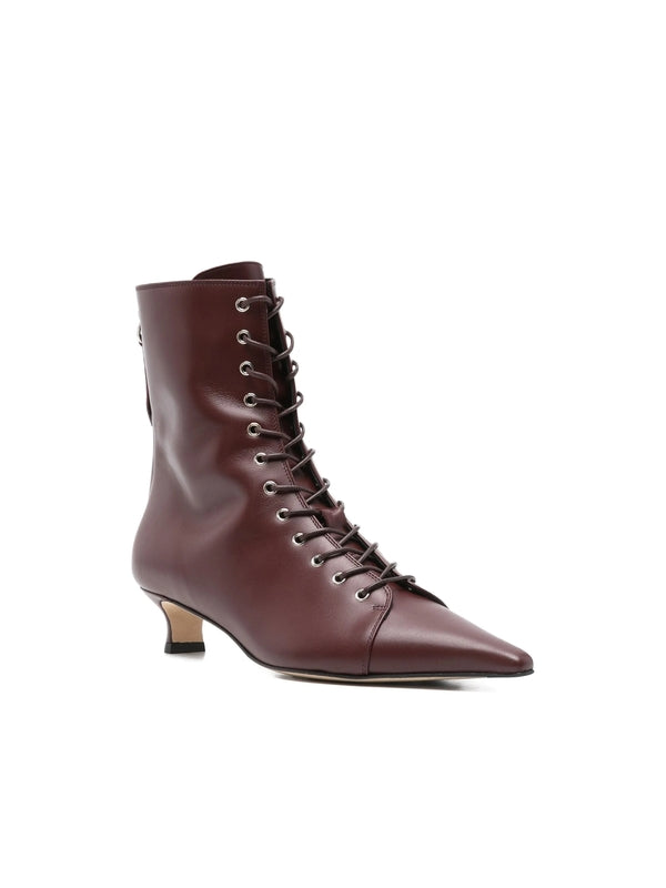 Aeyde Red Ankle Boots