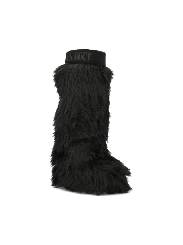 Yeti Icon Logo Faux Fur High Boots