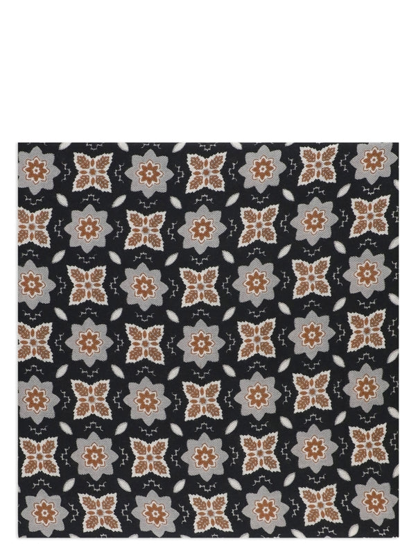 Graphic Pattern Wool Scarf