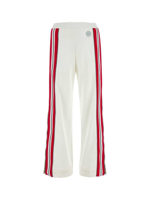 Web Stripe Banded Cotton Blend Pants