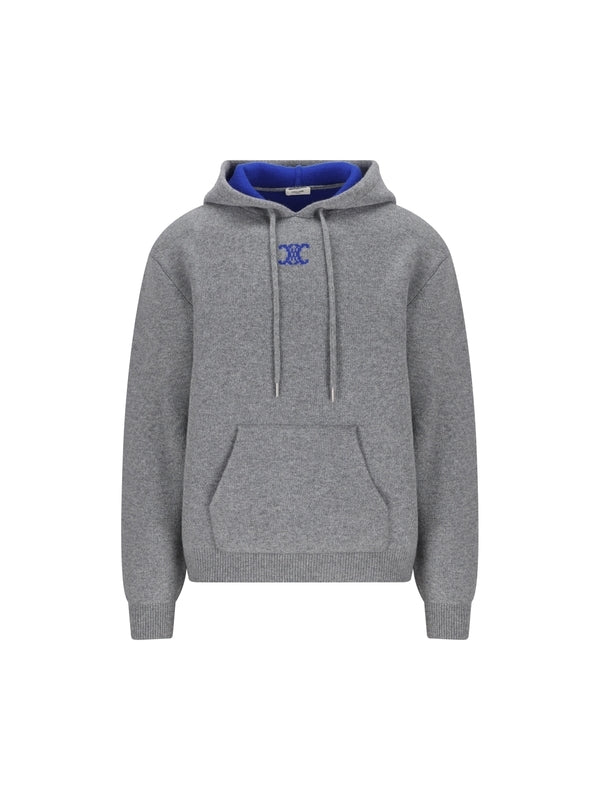 Triomphe Logo Hooded Knit