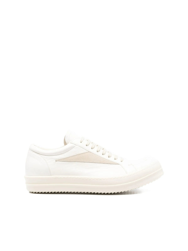 Rick Owens White Low Top Sneakers