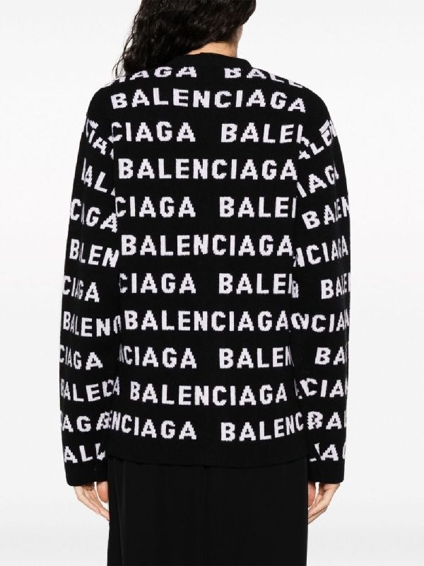 All-over
  Jacquard Logo Cardigan