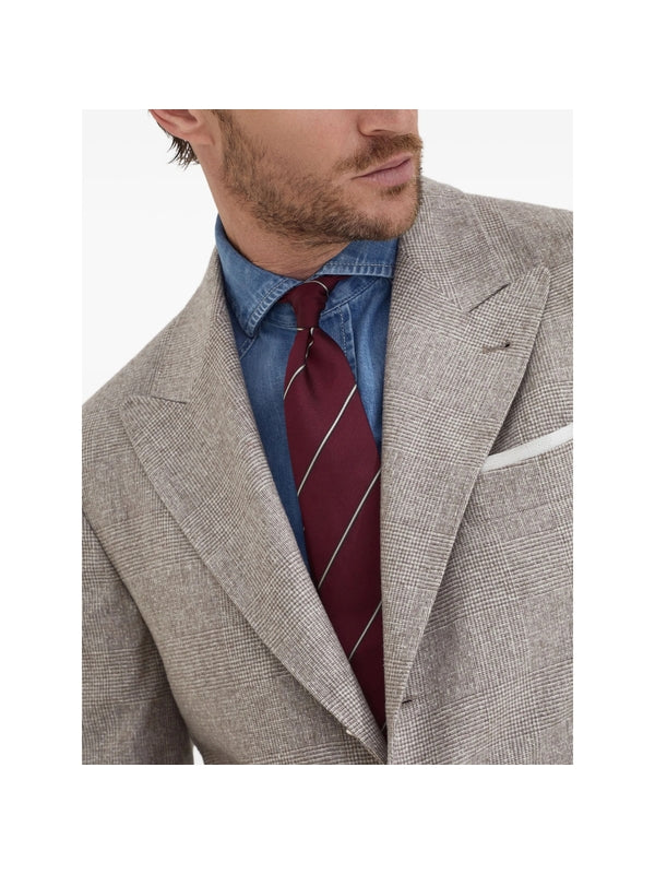 Brunello Cucinelli Burgundy Neck Ties