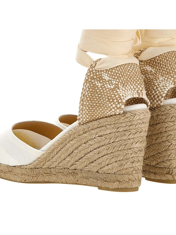 Castañer Ivory Wedge Sandals