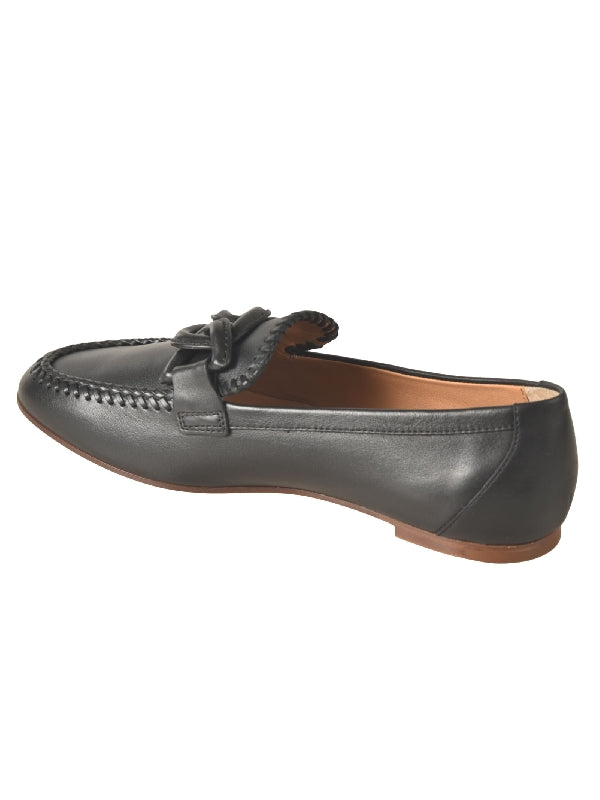 Chain Link Leather Loafers