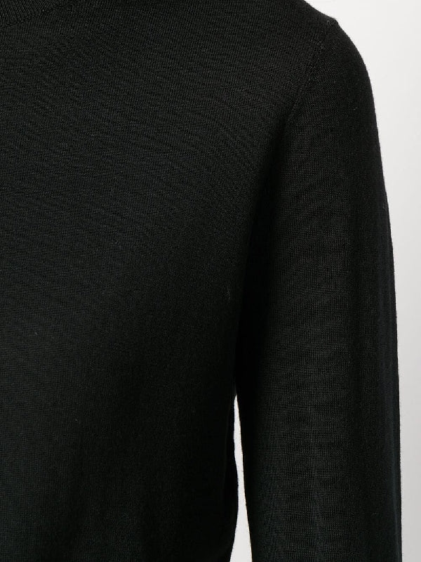 Crew Neck Wool Long Sleeve Knit