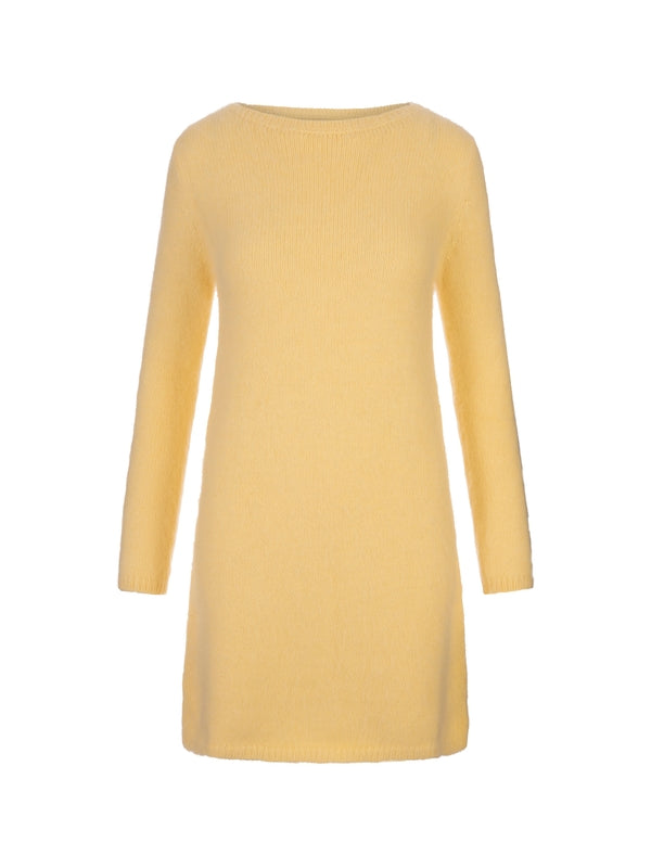 Angora Blend Cutout Dress