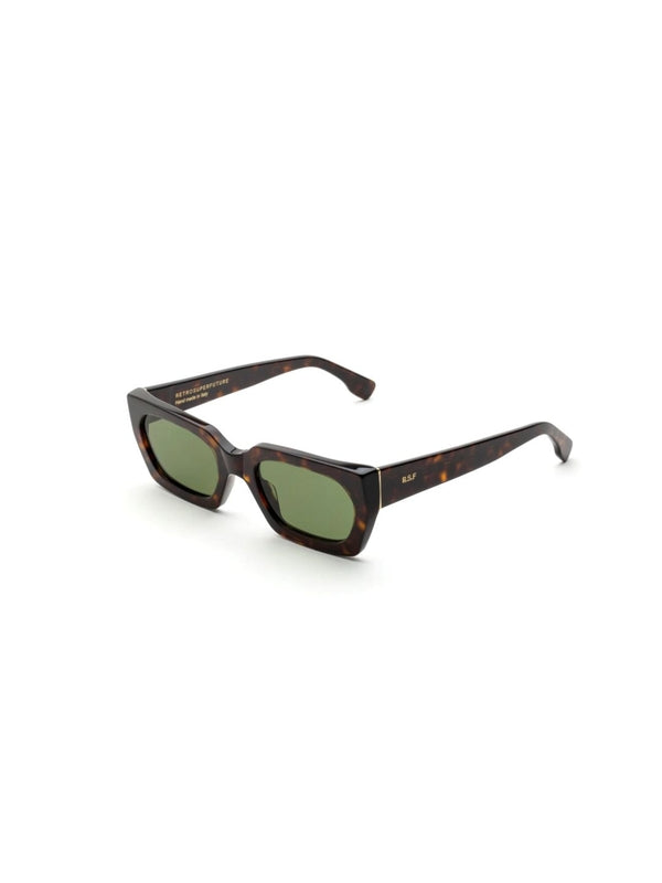 Logo Temple Havana Square Frame Sunglasses