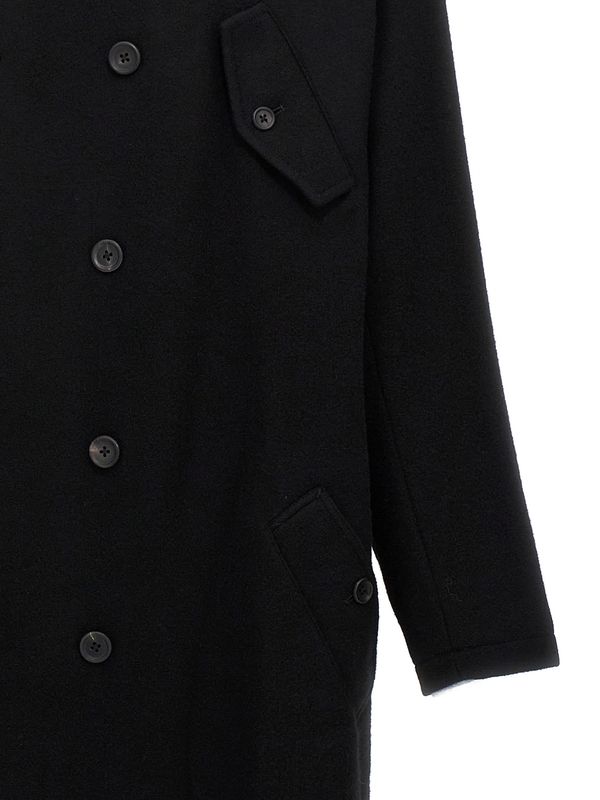 Belted Detail Double Wool Coat