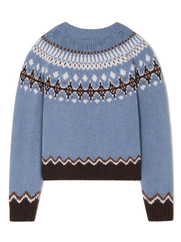 Jacquard Pattern Wool Knit