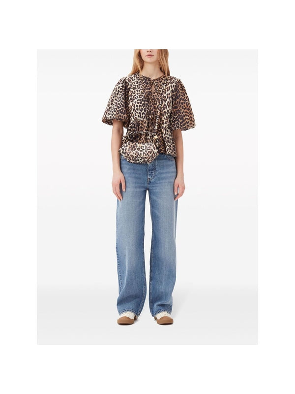 Bou Leopard Pattern Mini Tote
  Bag