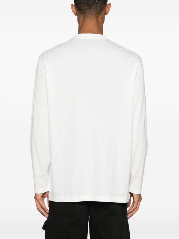 Y3 White Long Sleeve Top