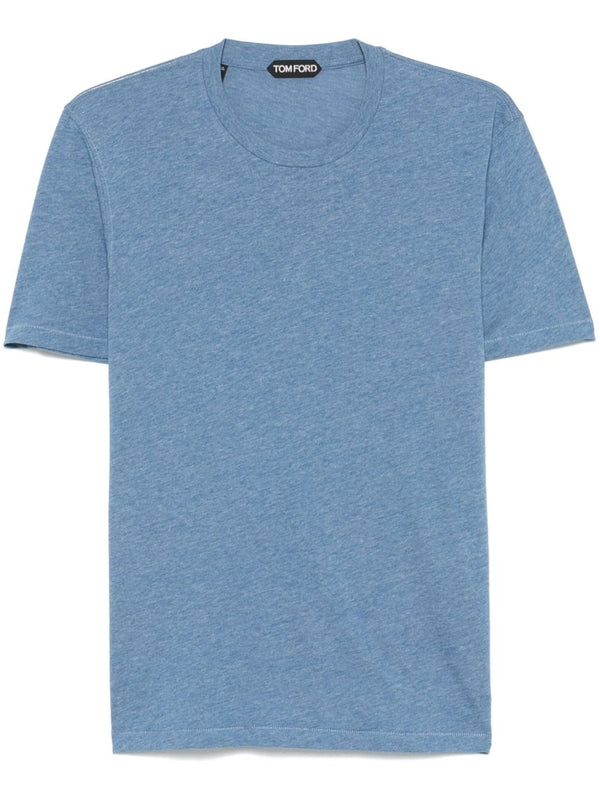 Tom Ford T-shirts and Polos Clear Blue Half Sleeve