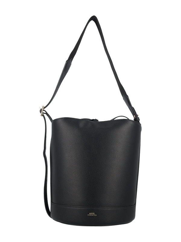 Ana Logo Leather Bucket Bag