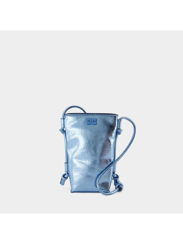 GANNI - Bou Metallic Shoulder Bag - Jente