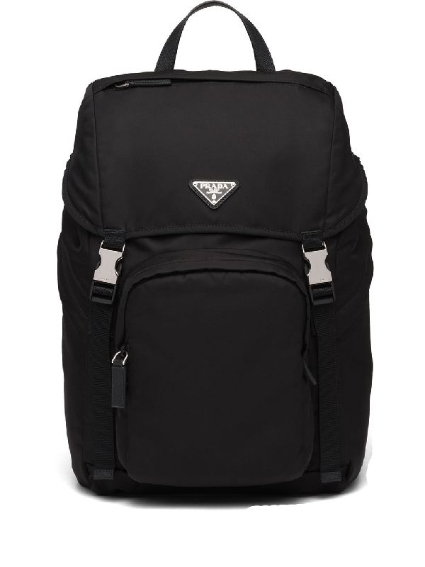 Triangle Logo Linylon Double Buckle
  Backpack