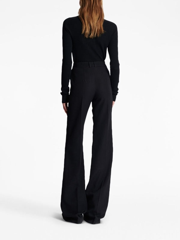 Wool flared trousers Trousers