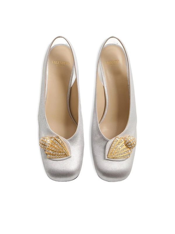 Valentino Silver Pumps Heels