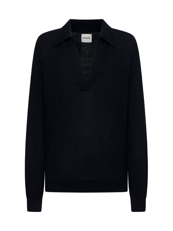 Jo Cashmere Polo Knit