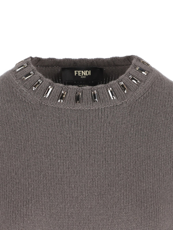Fendi Grey Knitted
