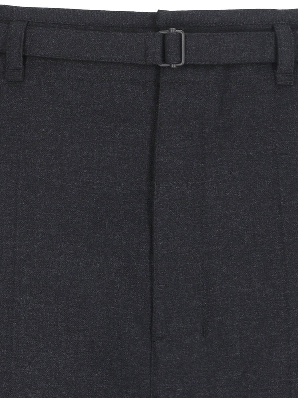 Belted Cashmere Blend Pants