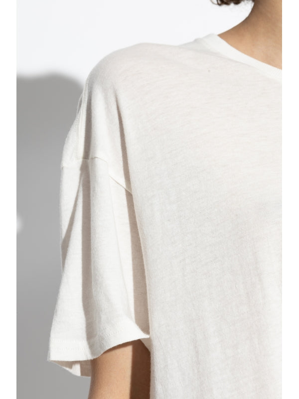 Crewneck Cotton Cashmere Short Sleeve T-Shirt