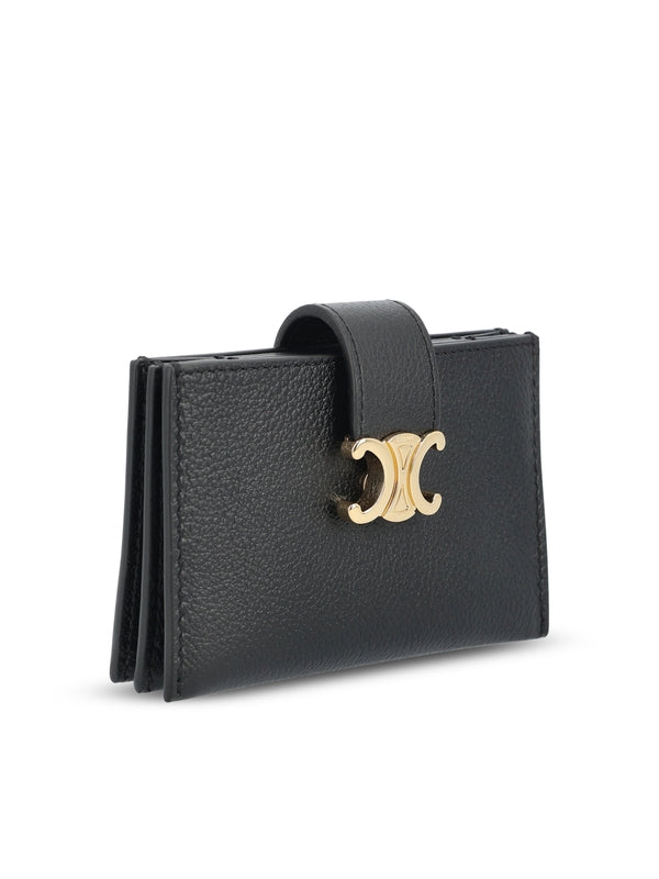 Triomphe Leather Card Wallet