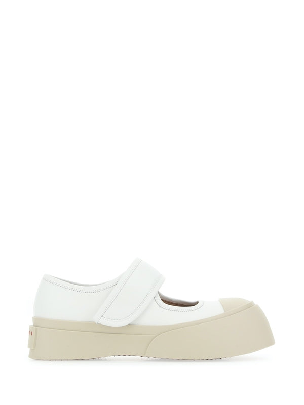 White Mary Jane Sneakers