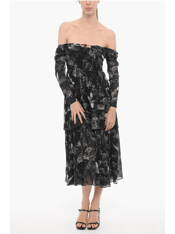 Allsaints Black Long Dress