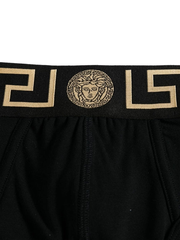 Medusa Logo Banding Cotton Briefs