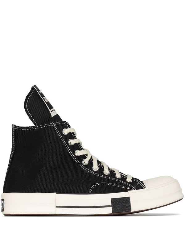Rick Owens Drkshdw Black High Top Sneakers