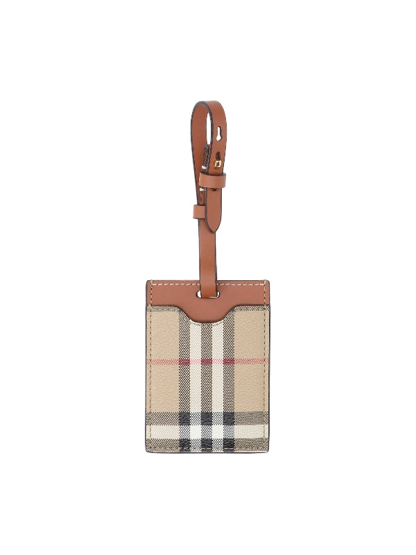 Check Pattern Luggage Tag