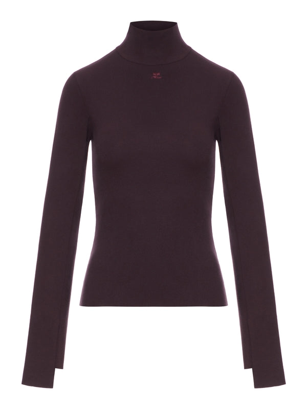 Courrèges Burgundy Knit