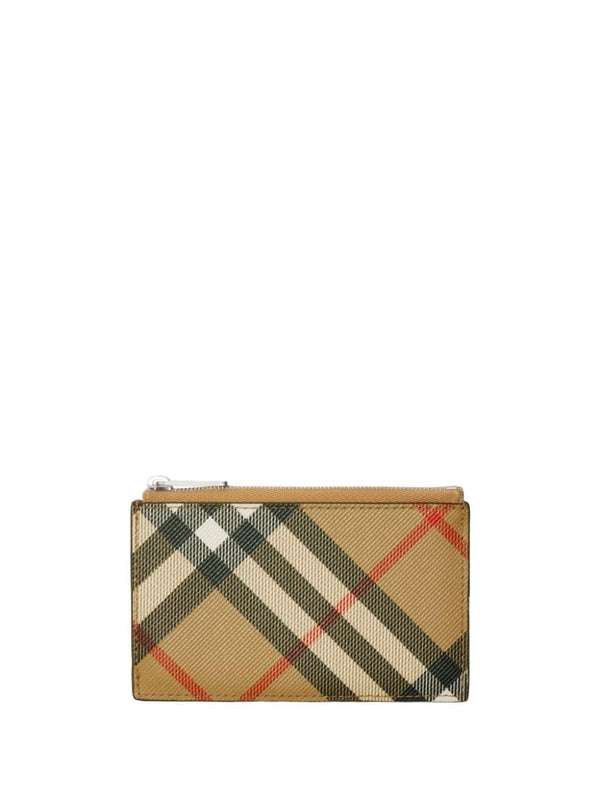 Vintage Check Card Wallet