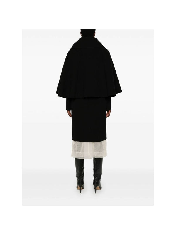 Wool Cashmere Cape Coat