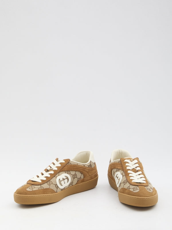 Interlocking G Logo Suede Sneakers