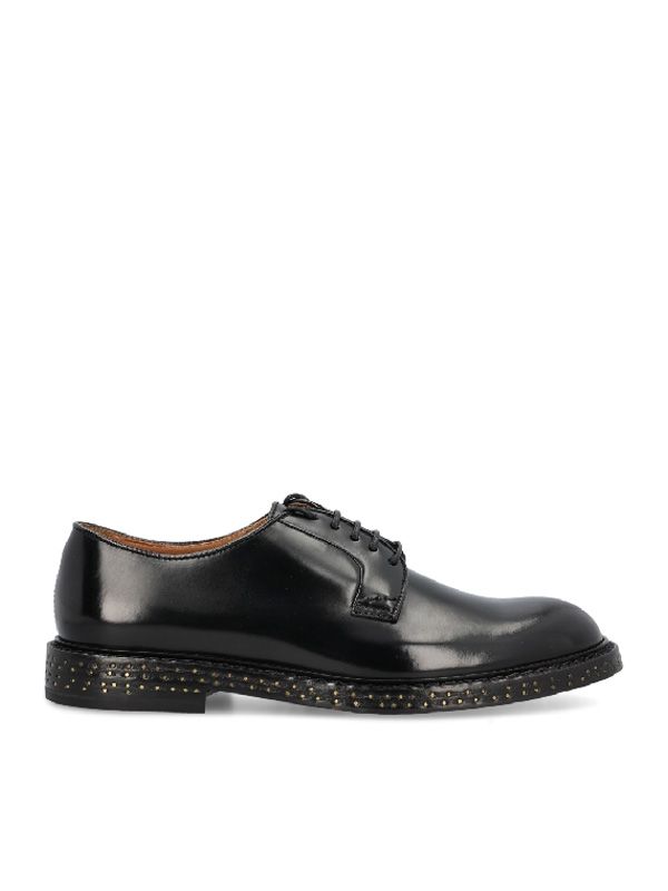 Studded Sole Calfskin Derby Shoes