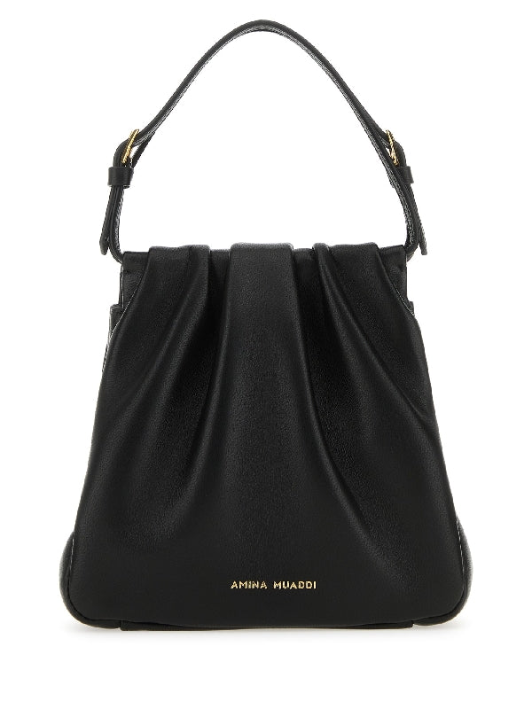 Vittoria Logo Leather Tote Bag