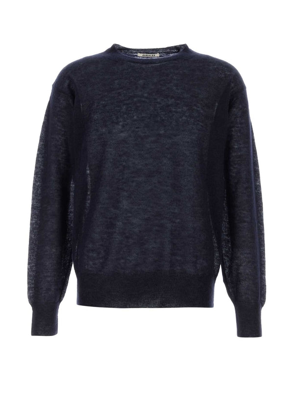 Auralee Navy Knitted