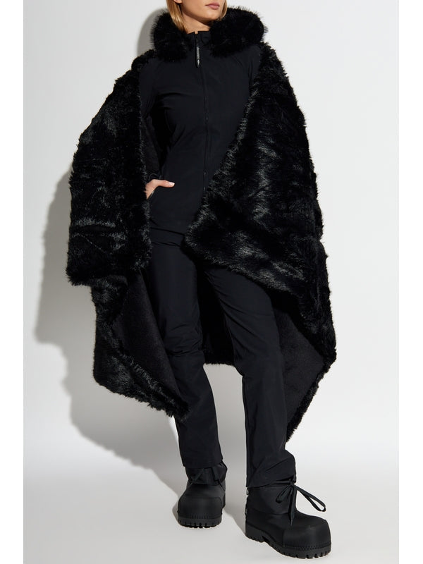 Oversize Fake Fur Cape