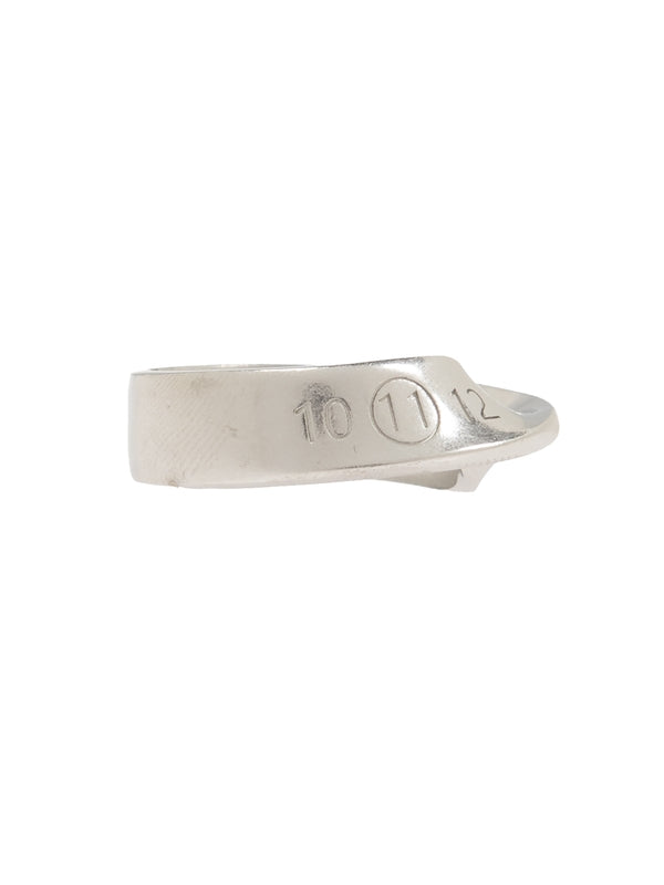 Numbering Twist Silver Ring