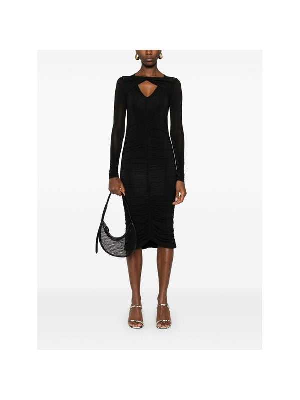 Volgane Gathered Midi Dress