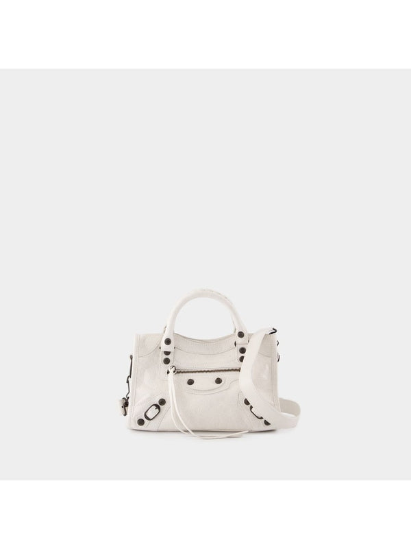 Balenciaga City Mini White Tote Bags