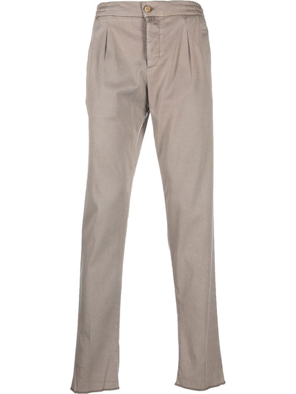 Front Pleats Wool Blend Pants