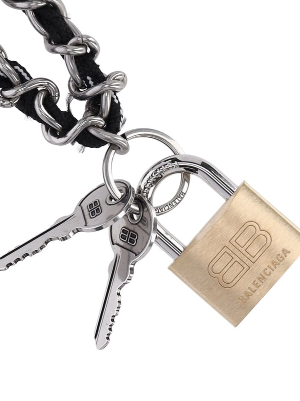 BB Logo Padlock Keyring