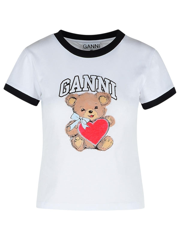 Bear Logo Printed Short Sleeve T-shirt