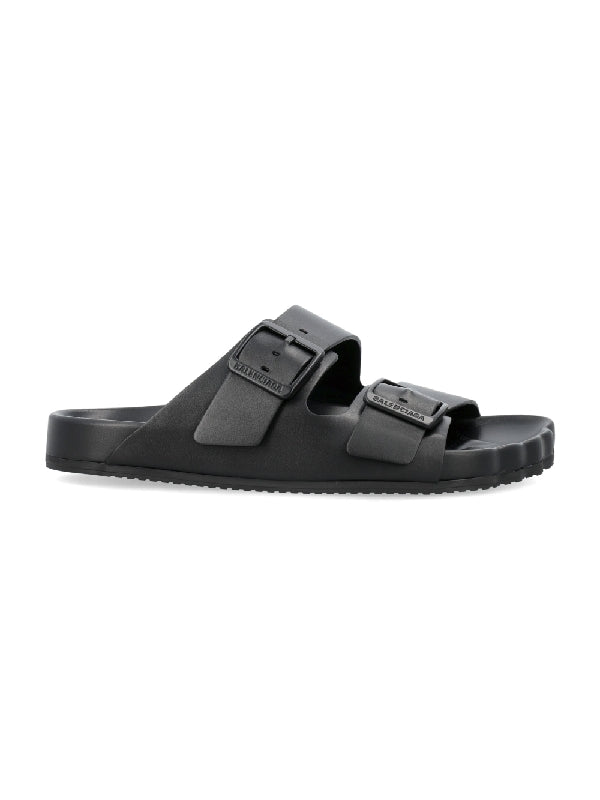 BALENCIAGA - Sunday Logo Buckle Strap Sandals - Jente